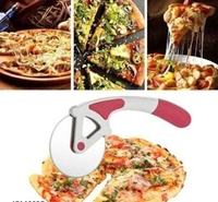 Best Quality of Stainless Steel Pizza Cutter/ Slice Roller - Free Size, Stainless Steel, Rolling, Pack of1